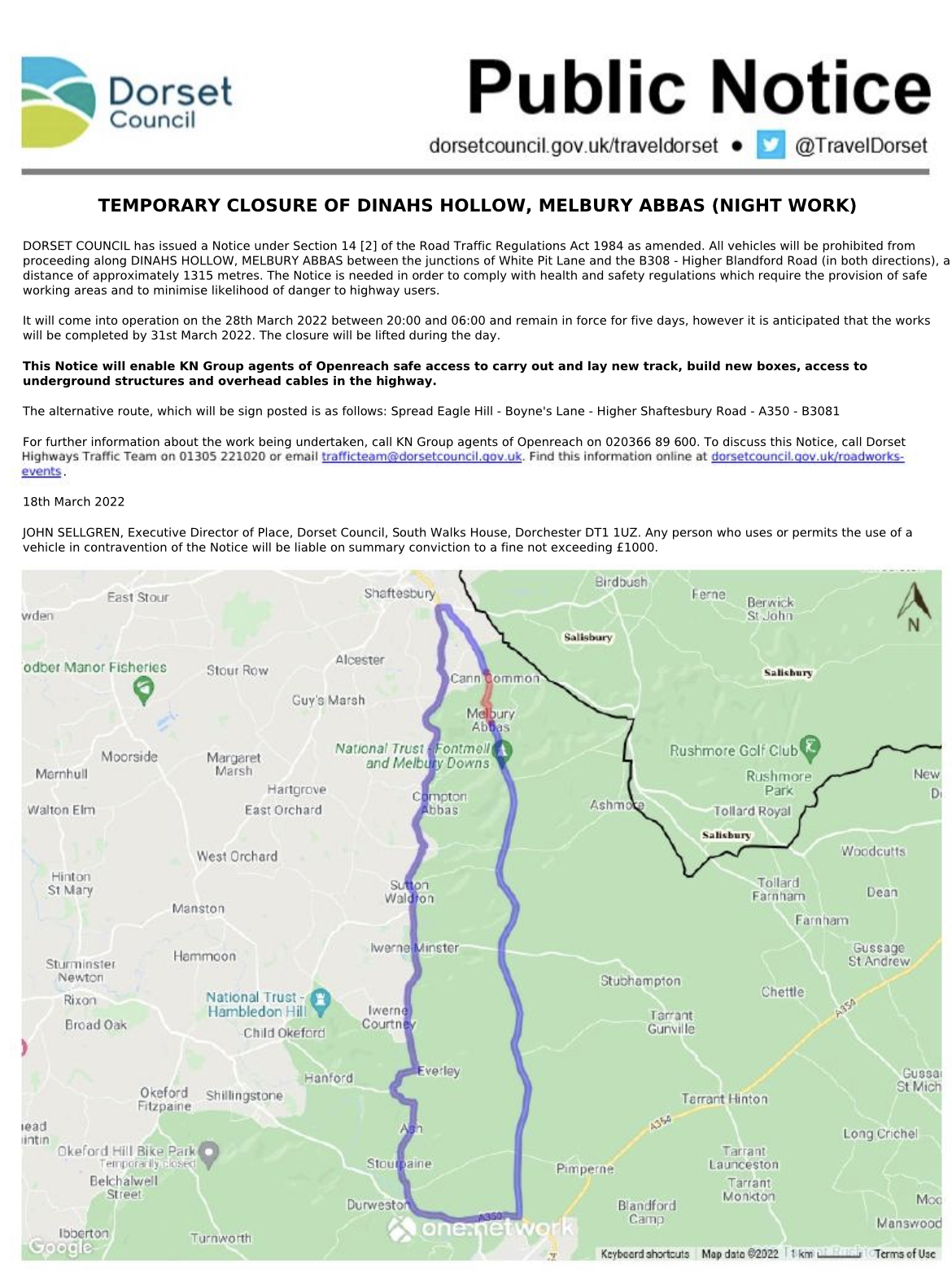 TEMPORARY ROAD CLOSURE,