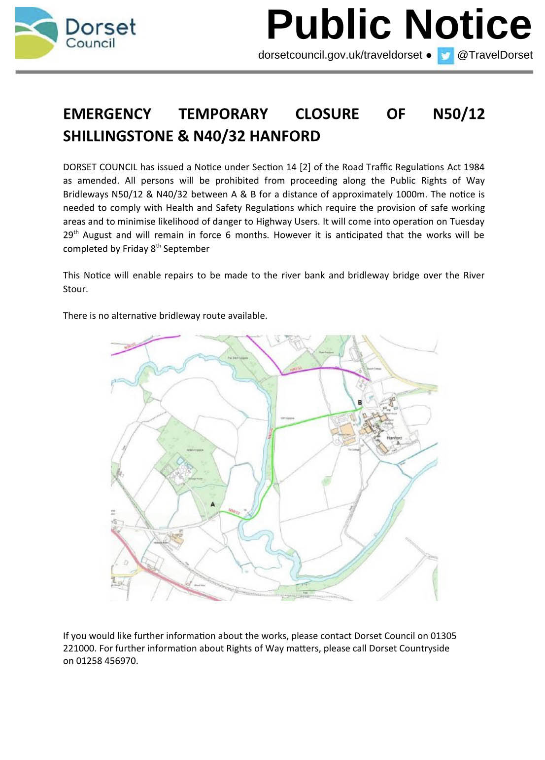 EMERGENCY TEMPORARY CLOSURE