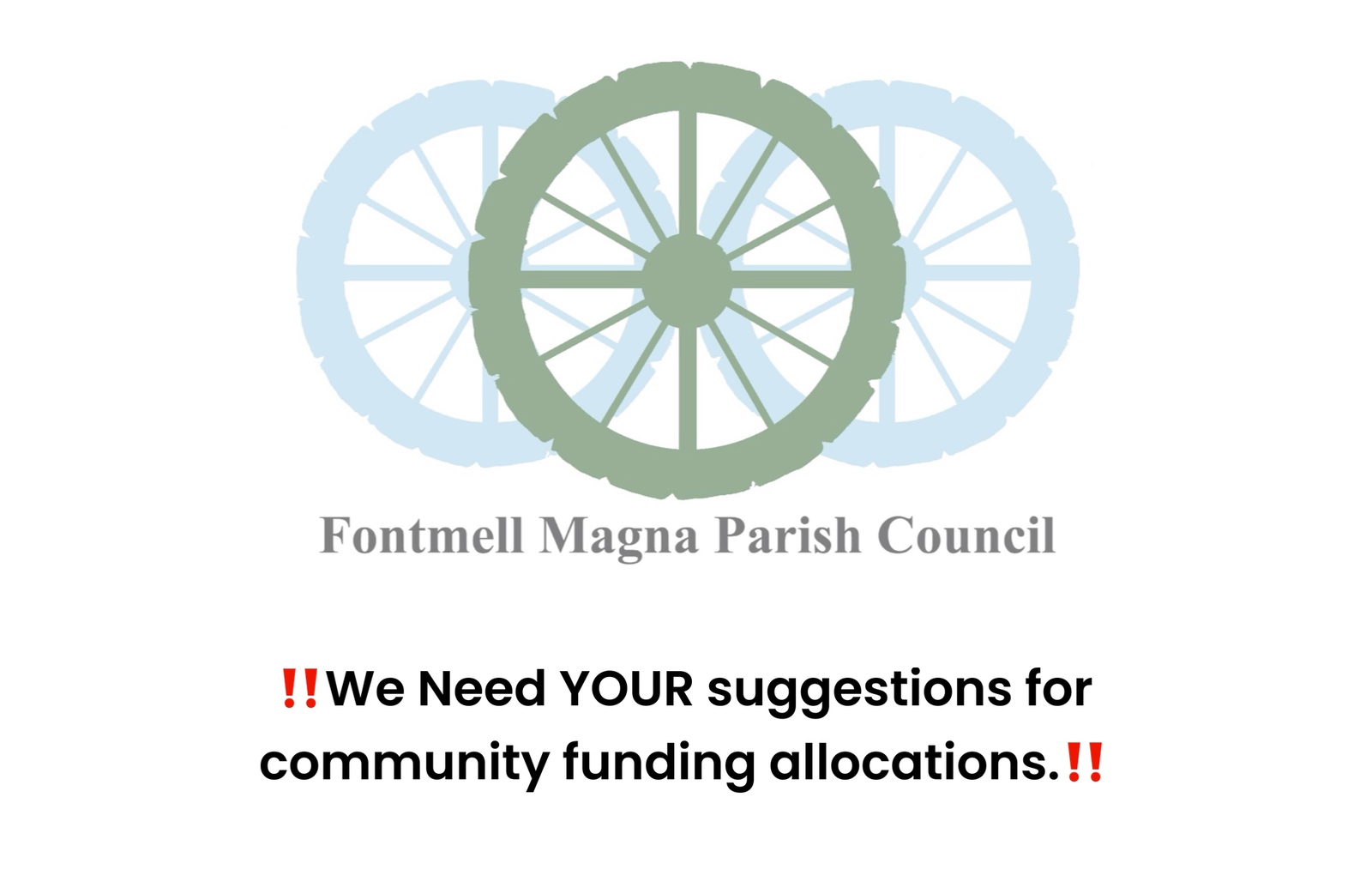 We Need YOUR suggestions for community funding allocations.