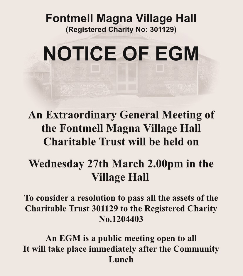 Village Hall EGM