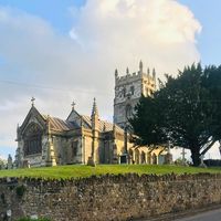Repair work in the churchyard